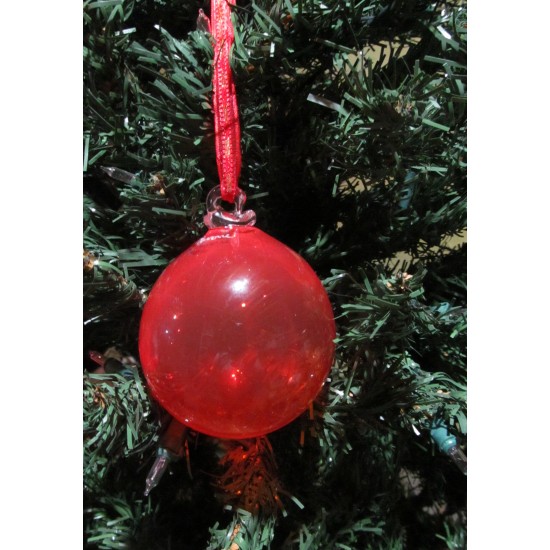 Red round Christmas ball VSO